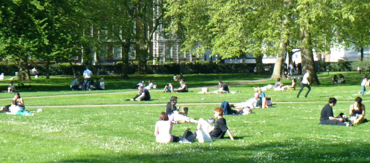 View across Grosvenor Square